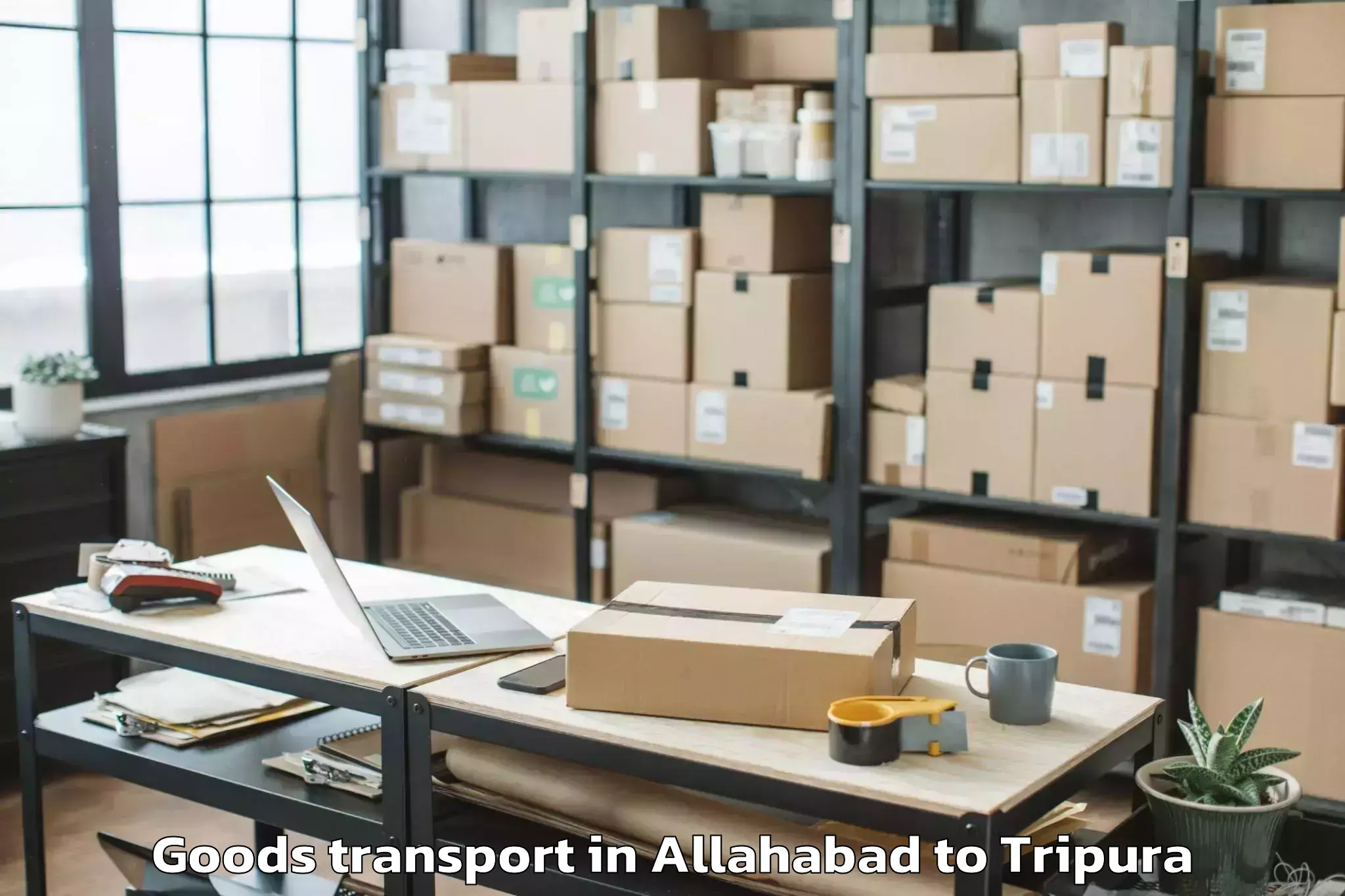 Book Allahabad to Sonamura Goods Transport